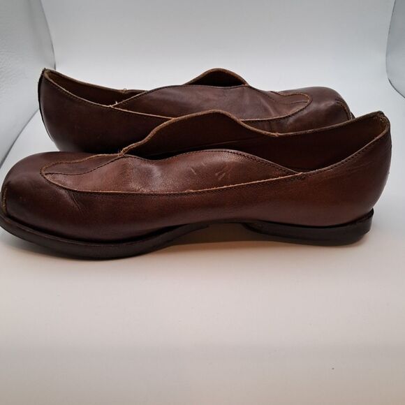 CYDWOQ Hand Made in USA Brown Leather Loafers Slip-Ons Shoes Womens 39 / Sz 8.5 - Picture 13 of 16